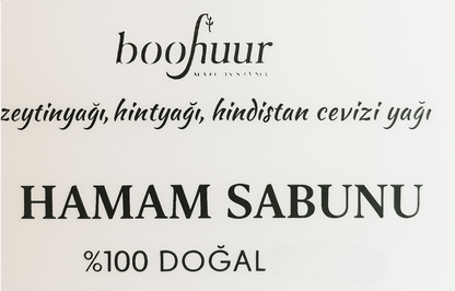 Boohuur %100 Doğal Hamam Sabunu – Vücudunuza Doğanın Saf Dokunuşu