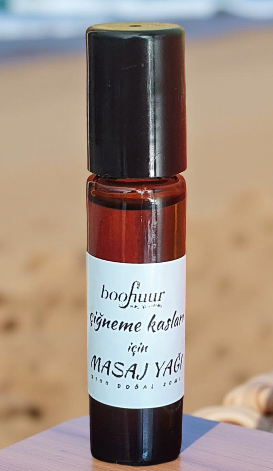 Boohuur %100 Doğal Çiğneme Kasları İçin Masaj Yağı