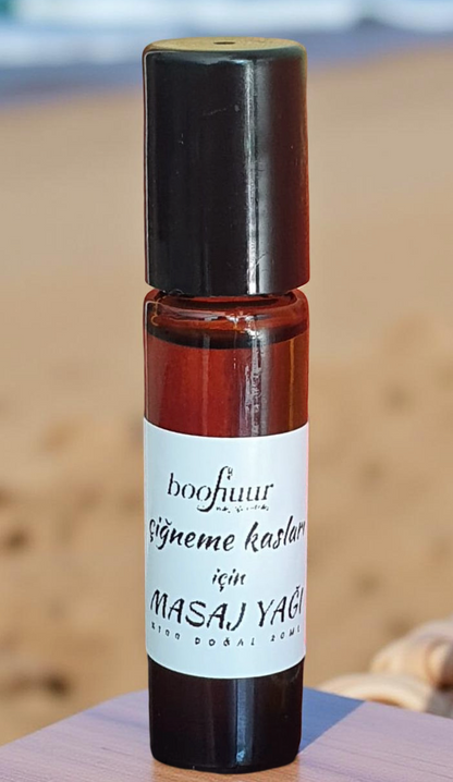 Boohuur %100 Doğal Çiğneme Kasları İçin Masaj Yağı