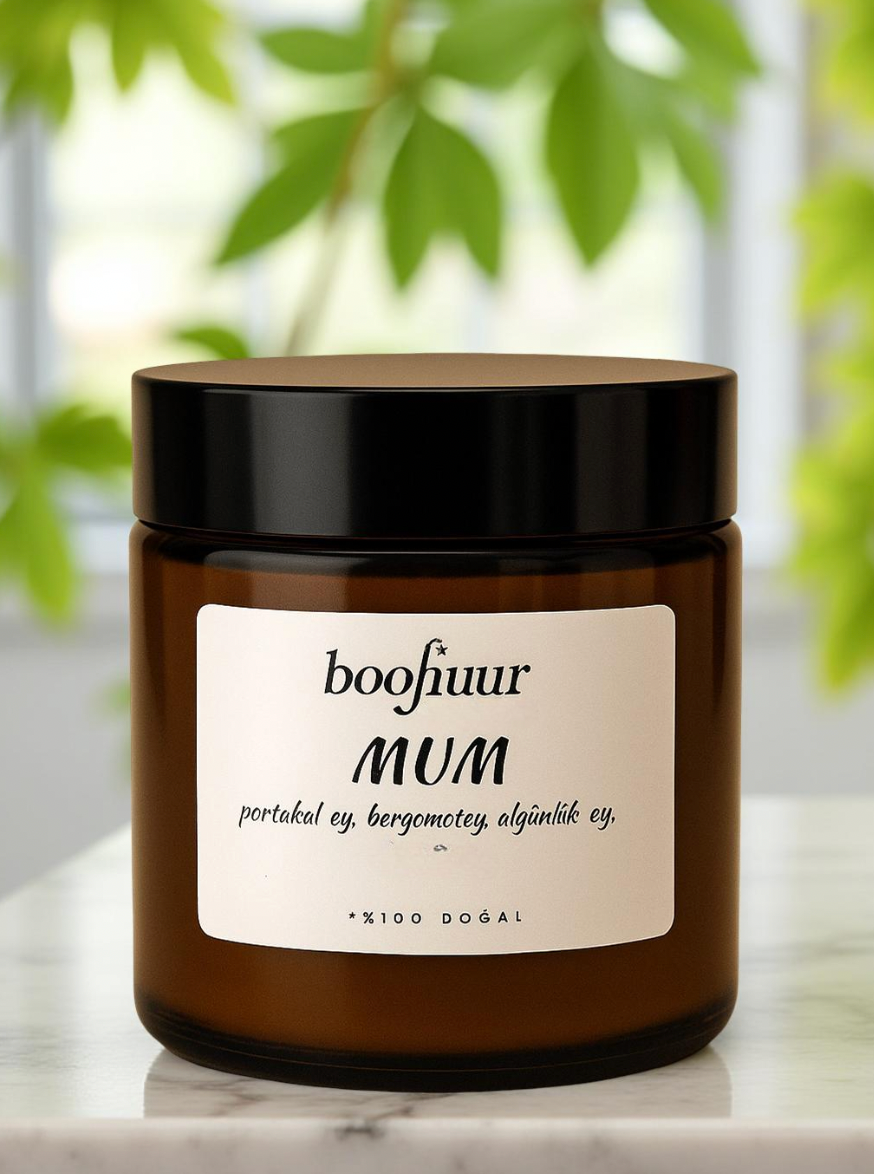 Boohuur %100 Doğal Meditasyon Mum – Zihninize ve Ruhunuza Işık