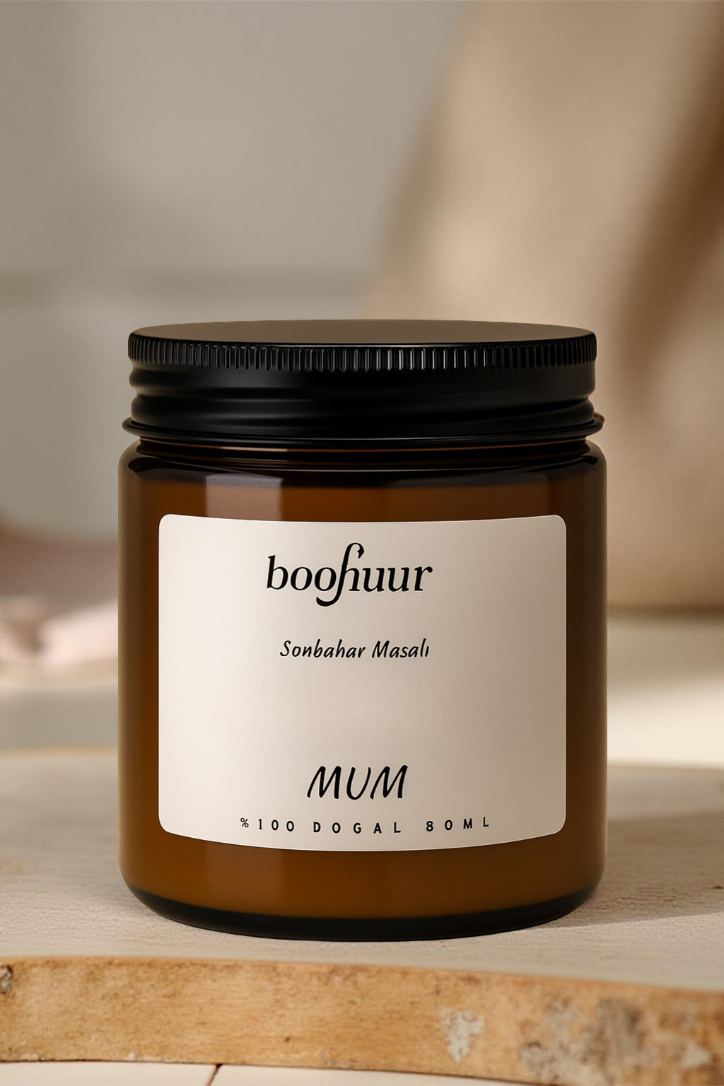 Boohuur %100 Doğal Meditasyon Mum – Zihninize ve Ruhunuza Işık